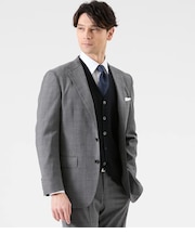 【ストレッチ】CARREMAN グレンチェック スーツ