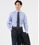 Easy Care ハケメシャンブレー 長袖ワイドカラーシャツ