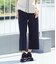 ワイドクロップドパンツ レディース 手洗い可能
