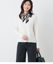 【手洗い可能】ウォッシャブルウール モックネックニット