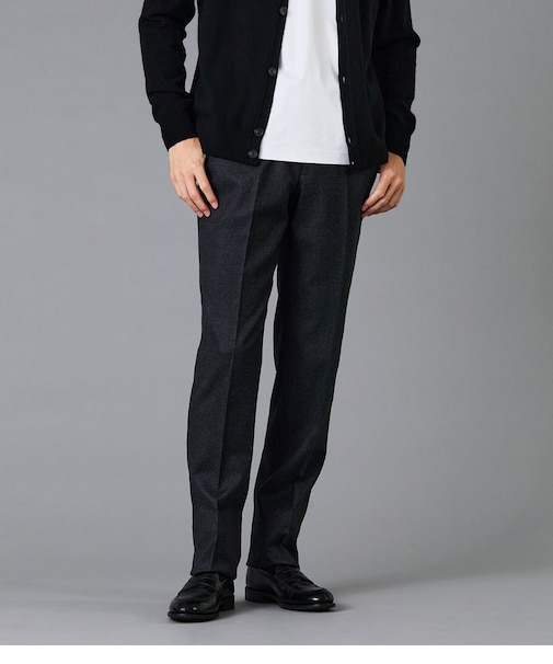 【ストレッチ】SMART MERINO フラノ スラックス