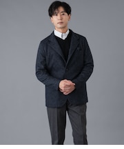 ウールコットン メランジジャージー コンバーチブルアウター