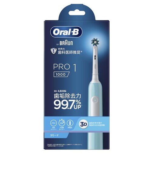 ブラウン/BRAUN/電動歯ブラシ オーラルB PRO1 カリビアン  D3055133CB