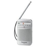 パナソニック/Panasonic/ポケットラジオ【FM/AM 2バンドレシーバー/ワイドFM対応/シルバー】 RF-P55-S