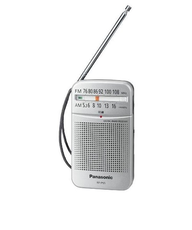 パナソニック/Panasonic/ポケットラジオ【FM/AM 2バンドレシーバー/ワイドFM対応/シルバー】  RF-P55-S