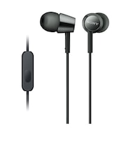 ソニー/SONY イヤホン【カナル型/リモコン・マイク対応/φ3.5mm/ミニプラグ/ブラック】 MDR-EX155AP-BQ