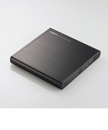 ロジテック/Logitec/外付DVDドライブ【DVD・CD対応/USB2.0接続/Windows・Mac対応/バスパワー/編集再生書込ソフト付/ブラック/2016年4月モデル】LDR-PMJ8U2VBK/