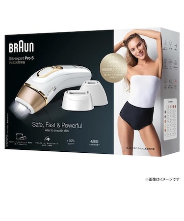 BRAUN/ブラウン/家庭用光美容器/シルクエキスパートPro5/【フラッシュ自動調節/VIO対応/3モード】/PL5268/