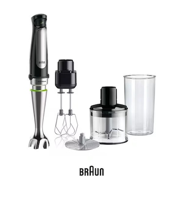 ブラウン/BRAUN/マルチクイック 7 ハンドブレンダー [1台6役/400W/おろしディスク付/お手入れラク/時短/ブラックシルバー] MQ7035XBG