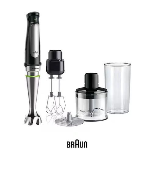 ブラウン/BRAUN/マルチクイック 7 ハンドブレンダー [1台6役/400W/おろしディスク付/お手入れラク/時短/ブラックシルバー] MQ7035XBG