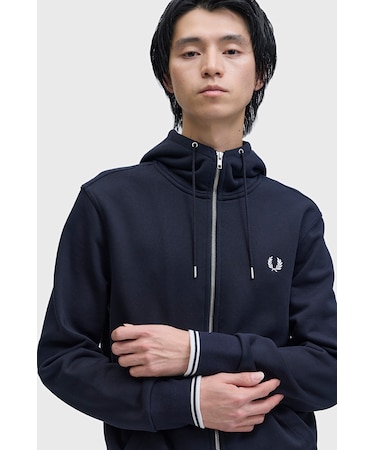 Hooded Zip Through Sweatshirt - J7536