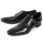 REGAL リーガル メンズ ビジネスシューズ ダブルモンクストラップ 37TR BC ブラック
