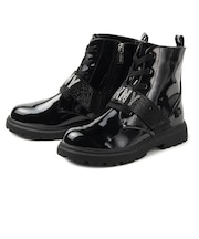 【SALE】【22cm～24cm】DKNY ダナキャランニューヨーク レースアップブーツ AVA ROMA DKN976 ブラック