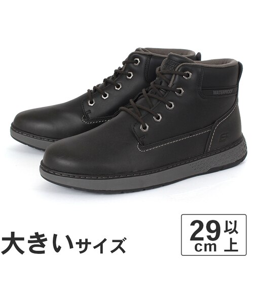大きいサイズ【29cm】SKECHERS スケッチャーズ GARLAN DENO ガルラン デノ 205235 BLK BRN