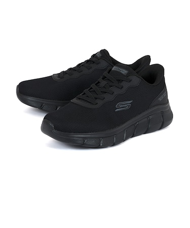 SKECHERS スケッチャーズ SLIP-INS BOBS B FLEX GLACIAL EDGE スリップインズ ボブス B フレックス グレイシャル エッジ 118113-BBK ブラック