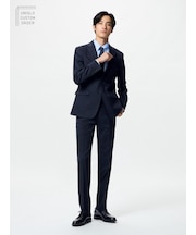 ストレッチウールスリムフィットパンツ