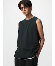 エアリズムコットンノースリーブTシャツ