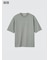 エアリズムコットンオーバーサイズTシャツ/5分袖
