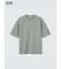 エアリズムコットンオーバーサイズTシャツ/5分袖