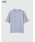 エアリズムコットンオーバーサイズTシャツ/5分袖