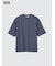 エアリズムコットンオーバーサイズTシャツ/5分袖
