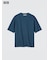 エアリズムコットンオーバーサイズTシャツ/5分袖