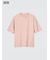 エアリズムコットンオーバーサイズTシャツ/5分袖