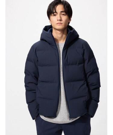 シームレスダウンパーカ