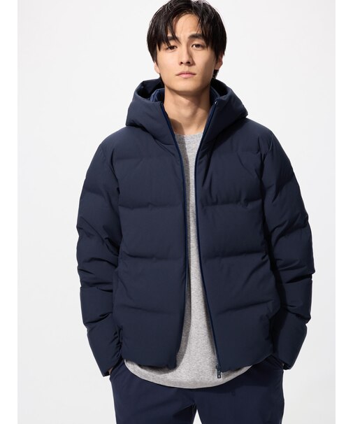 シームレスダウンパーカ