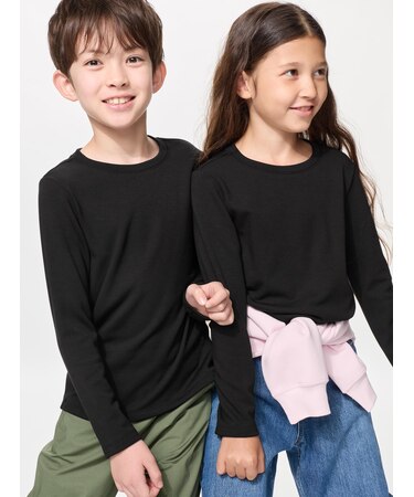 超極暖ヒートテッククルーネックTシャツ
