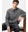 ワッフルヘンリーネックTシャツ