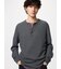 ワッフルヘンリーネックTシャツ
