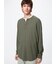 ワッフルヘンリーネックTシャツ