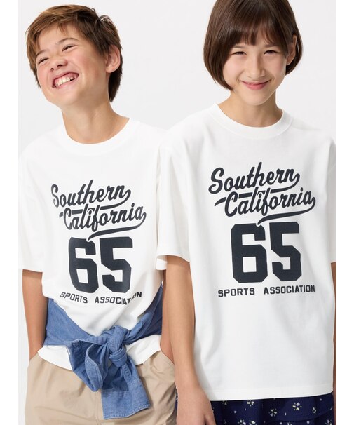 エアリズムコットングラフィッククルーネックTシャツ