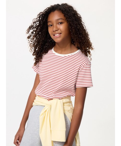 GIRLS リブTシャツ
