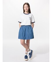 GIRLS デニムミニスコート