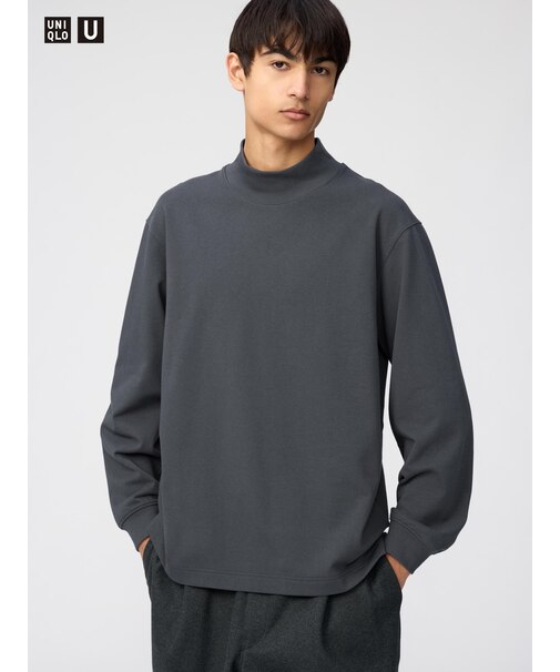 モックネックTシャツ
