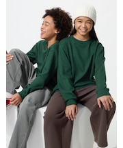 ソフトニットフリースクルーネックTシャツ