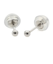 【新品】 Pt900 ピアス 丸玉 2mm ボール Pt900プラチナ シルバー レディース
