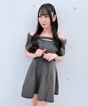 オフショルデニムマーメイドミニOP