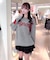 ハートジャガードニット