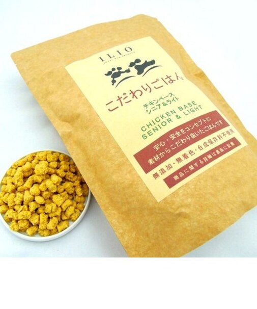 【安全無添加】ILIOこだわりごはん チキンシニア&ライト400g / 自然素材100%の国産プレミアムドッグフード