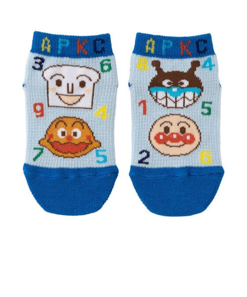 数字柄メッシュショートソックス