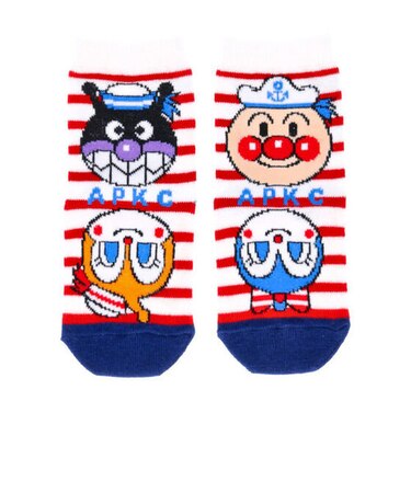 マリン柄クルーソックス