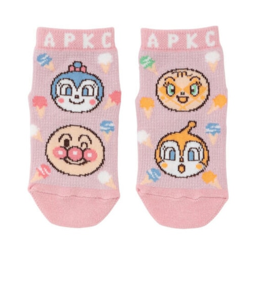 アイス柄メッシュショートソックス