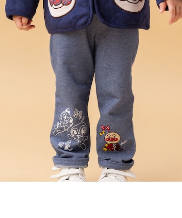 アンパンマン刺繍デニムニットパンツ
