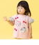 いちご総柄袖フリルリボンTシャツ