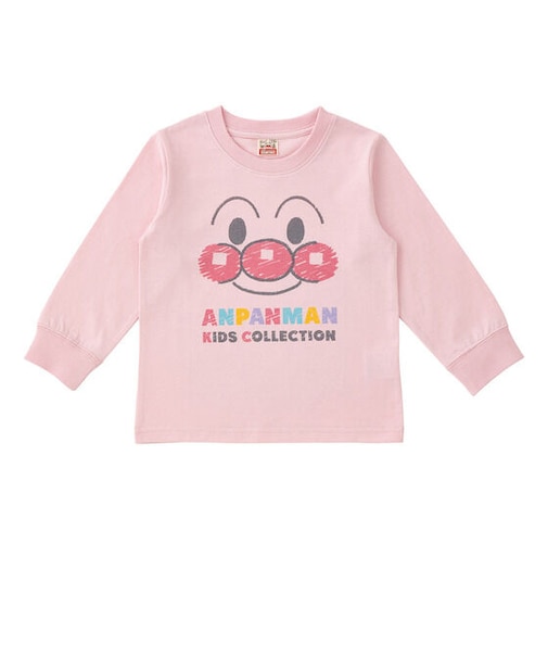 アンパンマンお顔長袖Tシャツ