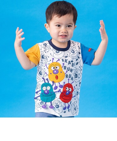 かびるんるん手足ぶらぶら半袖Tシャツ