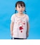 フリル襟アップリケボーダーTシャツ